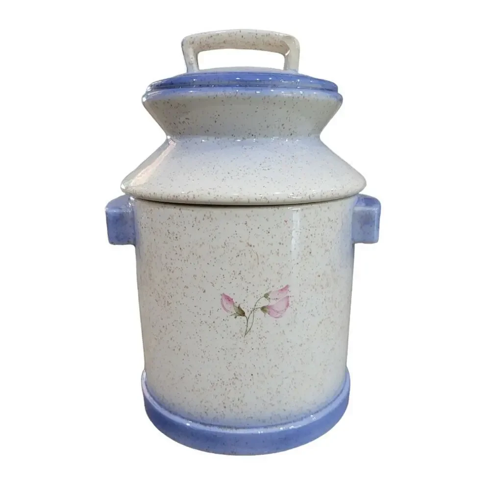 VTG Atlantic Mold‎ 74' Farmhouse MCM Milk Jug Kitchen Canister Cookie Jar Rare